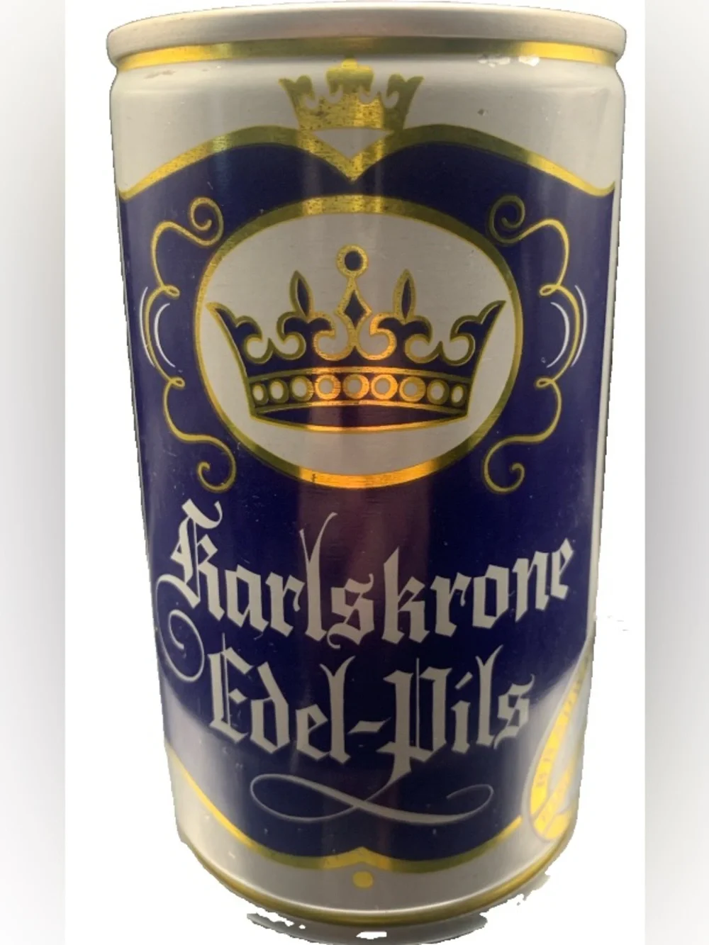 Vintage Beer Can Karlskrone Edel Pils Tab Empty Steel Can From Germany